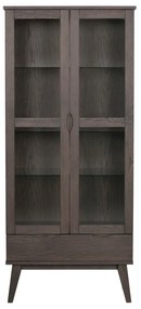 Vetrina marrone in rovere 82x185 cm Filippa - Rowico