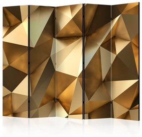 Paravento Dome d'oro II (5-parti) - elegante spazio astratto