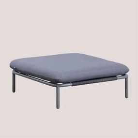 Moduli per divano da giardino Roubly Style Grigio Antracite & Pouf - Sklum