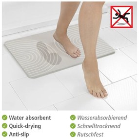 Tappeto da bagno in quarzo beige 39x60 cm Nazca - Wenko