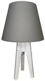 Lampada da tavolo CONE 1xE27/60W/230V bianco/grigio