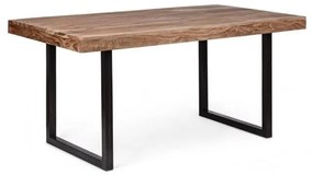 Tavolo in legno e acciaio stile design 160x90