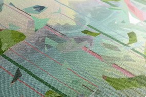 Quadro su tela – Foglie astratte del paradiso