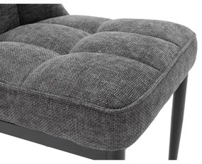 Sedie da pranzo in set grigie 2 pz Damon – Marckeric