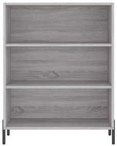 Credenza grigio sonoma 69,5x32,5x180 cm legno multistrato