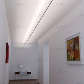 Profilo Sospeso STARLINE Bianca 25m per strisce LED con Banda e fissaggio Variante Lunghezza 25 Metri