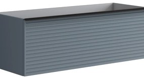 Mobile da bagno sotto lavabo Pixel stripes indaco L 120 x H 40 x P 45.5 cm 2 cassetti, lavabo non incluso