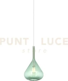 Lampadario sospeso in vetro 1177 verde rosone da acquistare 1 luce ...