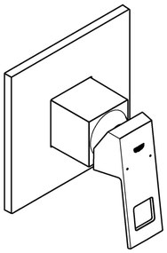 GROHE 24061000 - Miscelatore doccia EUROCUBE, cromo lucido