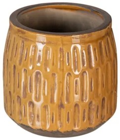 Vaso 17,5 x 17,5 x 17 cm Ceramica Senape