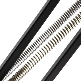 Lampada da terra industriale nera regolabile - Hobby