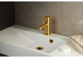 KFA Armatura 5032-815-31 - Rubinetto del lavandino + scarico MOZA 15,2 cm oro