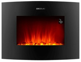 Camino Elettrico Decorativo da Parete Cecotec Ready Warm 2250 Curved Flames Connected Nero 1000 - 2000 W 2000 W