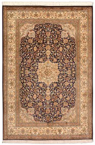 Cashmere Silk Tappeto 180 x 130 Beige (Indian) Annodato A Mano