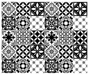 Set di 30 adesivi murali Decal Tiles Azulejos , 10 x 10 cm Rosario - Ambiance