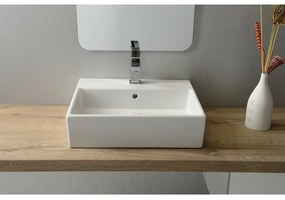 Isvea - Lavabo da appoggio PURITY 50x42 cm ceramica/bianco