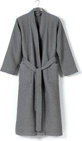 Accappatoio in cotone grigio taglia L Mia Waffle - Foutastic