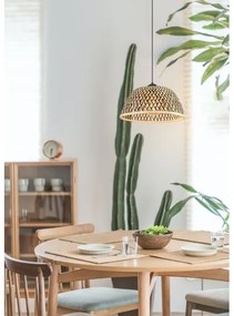 Globo 15767H1 - Lampadario a sospensione con filo COLLY 1xE27/15W/230V bambù