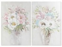 Quadro DKD Home Decor Vaso 80 x 3 x 120 cm Shabby Chic (2 Unità)