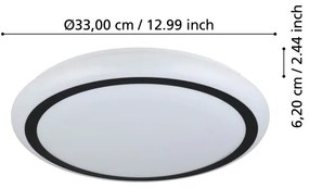 Eglo 900149 - Plafoniera LED CAPASSO LED/14,6W/230V