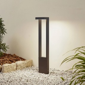 Lampioncino da giardino Lonete Lindby, Nero, Alluminio, Moderno, Lampada LED da esterni