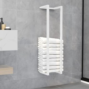 Portasciugamani Bianco 25x20x95 Cm İn Acciaio /