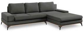 Divano letto angolare grigio scuro, angolo destro Planet - Windsor &amp; Co Sofas