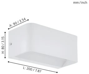 Eglo 98422 - Applique a LED SANIA LED/10W/230V