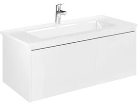 Mobile da bagno sotto lavabo Cielo bianco opaco L 100 x H 40 x P 45.5 cm 1 cassetto 1 anta, lavabo non incluso
