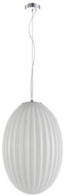 Lampadario a sospensione con filo BRAGA 1xE27/60W/230V bianco