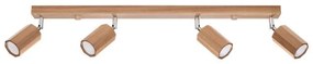 Sollux SL.1031 - Faretto  ZEKE 4xGU10/40W/230V quercia
