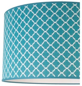 Duolla - Lampadario a sospensione con filo MAROKO 1xE27/40W/230V diametro 45 cm turchese/bianco