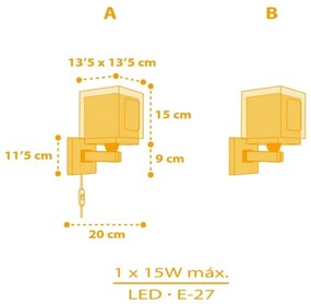 Dalber 63409 - Applique per bambini MY FARM 1xE27/15W/230V