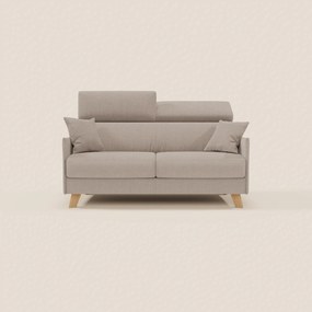 Sole divano letto matrimoniale design compatto - poggiatesta reclinabili e 100% sfoderabile in tessuto smacchiabile T23