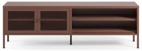 Mobile TV burgundy in metallo 160x50x35 cm Fayna – Marckeric