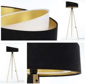 Lampada da terra GALAXY 1xE27/60W/230V nero/beige