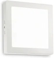 Applique Moderna Square Universal Alluminio-Plastiche Bianco Led 19W 3000K D22