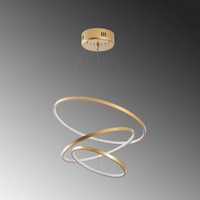Lampada a sospensione LED in oro ø 50 cm Simit - Opviq lights