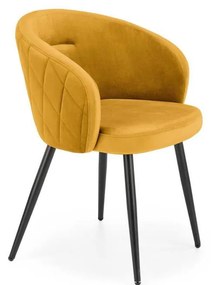 Sedia da pranzo CALMURE gialla