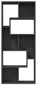 Libreria Grigia 67x24x161 cm in Legno Multistrato