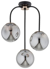 Lampadario a plafone GAMMA 3xE14/10W/230V nero