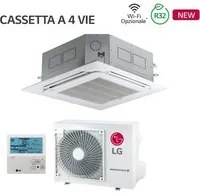 Climatizzatore Condizionatore LG Cassetta a 4 Vie Inverter 9000 Btu CT09F R-32 Wi-Fi Optional con Comando a Filo e Pannello Incluso - Novit