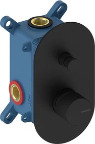 Rubinetto per incasso doccia Loop K 2 vie black matt