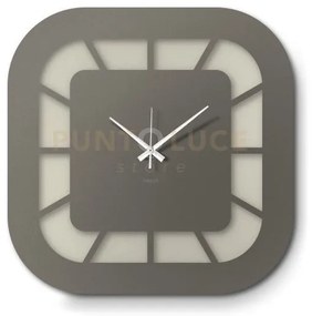 Orologio da parete minimal exo avorio,fango