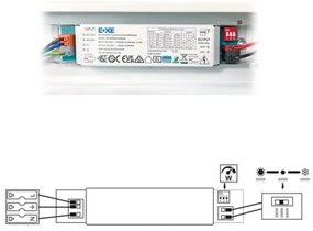 Ecolite TLSVEL4-LED40W - LED Lampada fluorescente VELO LED/24/32/40W/230V bianco
