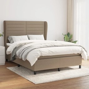 Giroletto A Molle Con Materasso Tortora 140x190 Cm İn Tessuto /