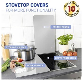 Set di 2 cappe in vetro Argento Universal - Wenko