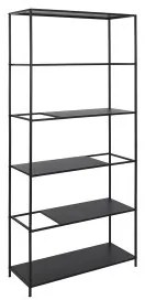 Scaffale DKD Home Decor 80 x 30 x 175 cm Nero Metallo