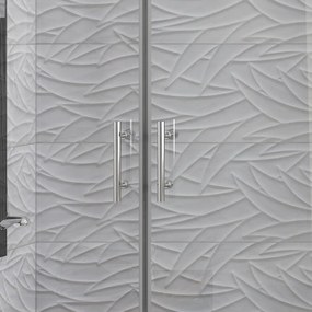 Kamalu - Box doccia 80x80 angolare apertura saloon KS2800-SSN