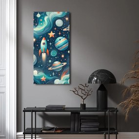 Quadro su tela – Pianeti colorati e stelle